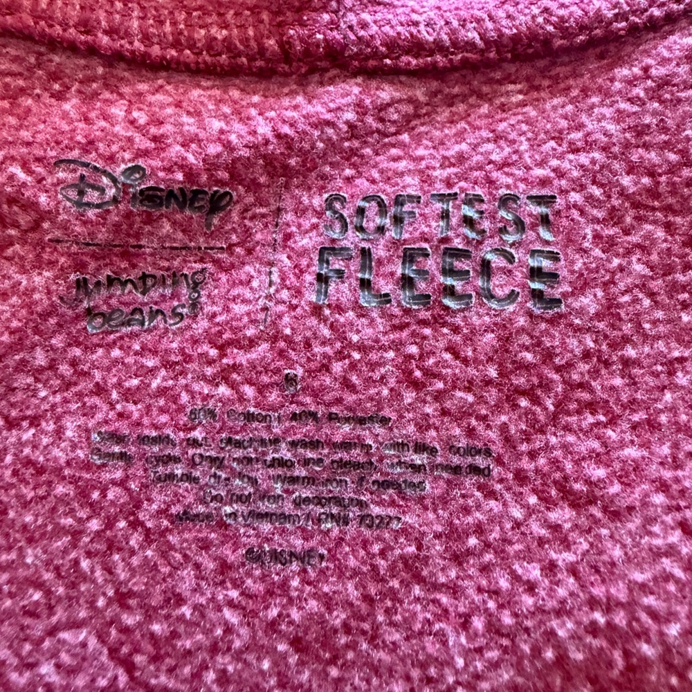 Disney Maroon Kids Hoodie with Black Mickey Print - Picture 4 of 8